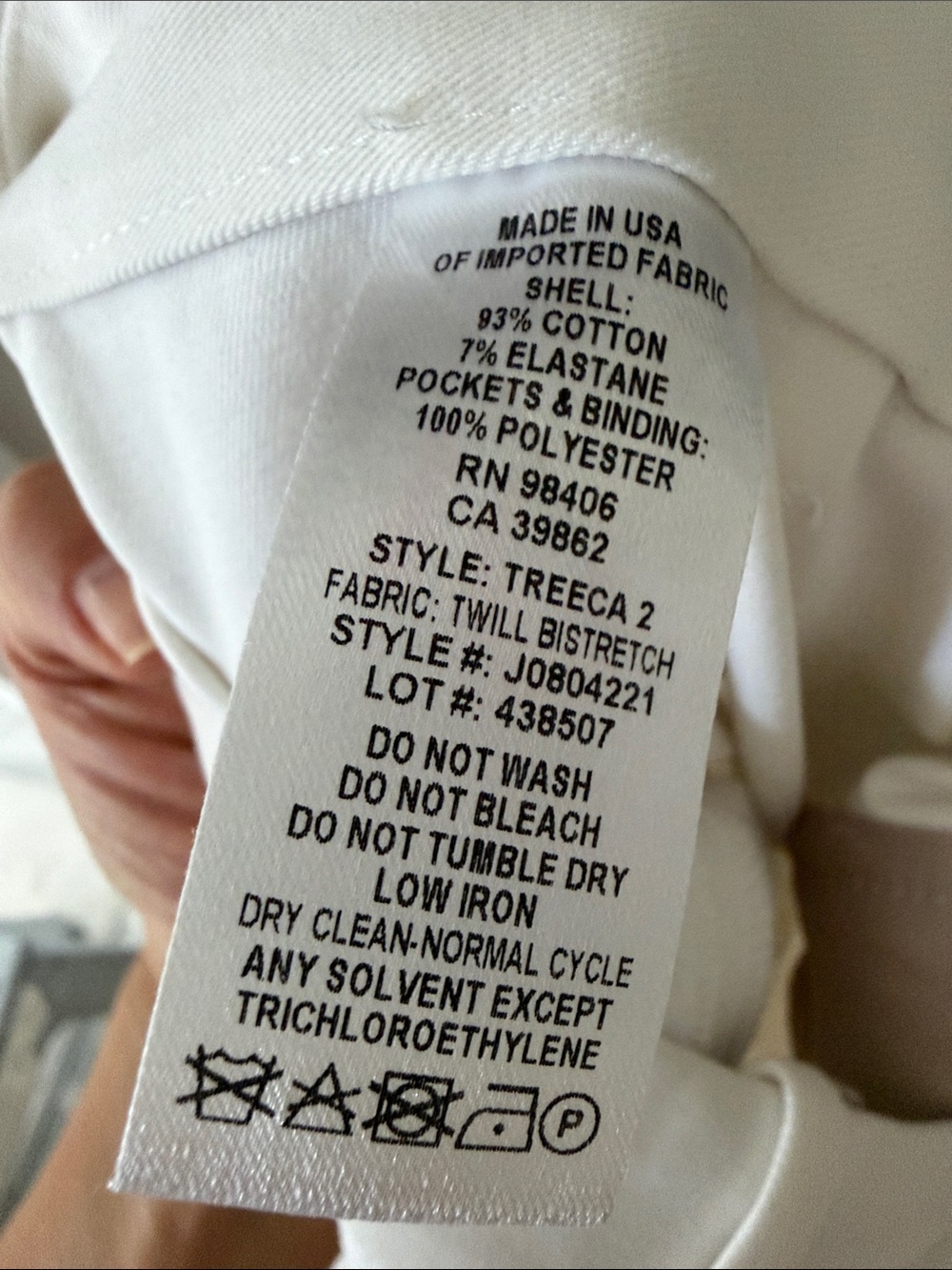 Theory Women's White Tailored Trousers - Picture 5 of 5